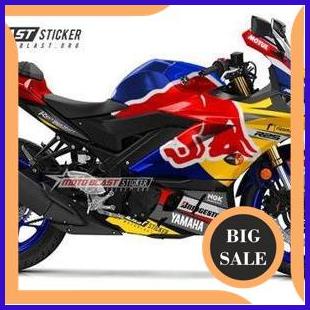 accessories Decal Stiker Yamaha New R25 BLUE REDBULL 140ZZ3