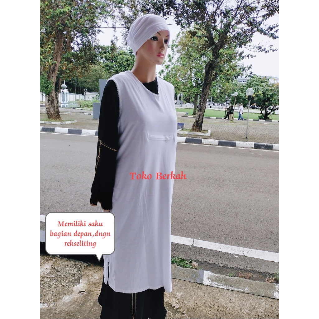 dalaman panjang gamis haji umroh  100% merek Exlusive meyerap keringat