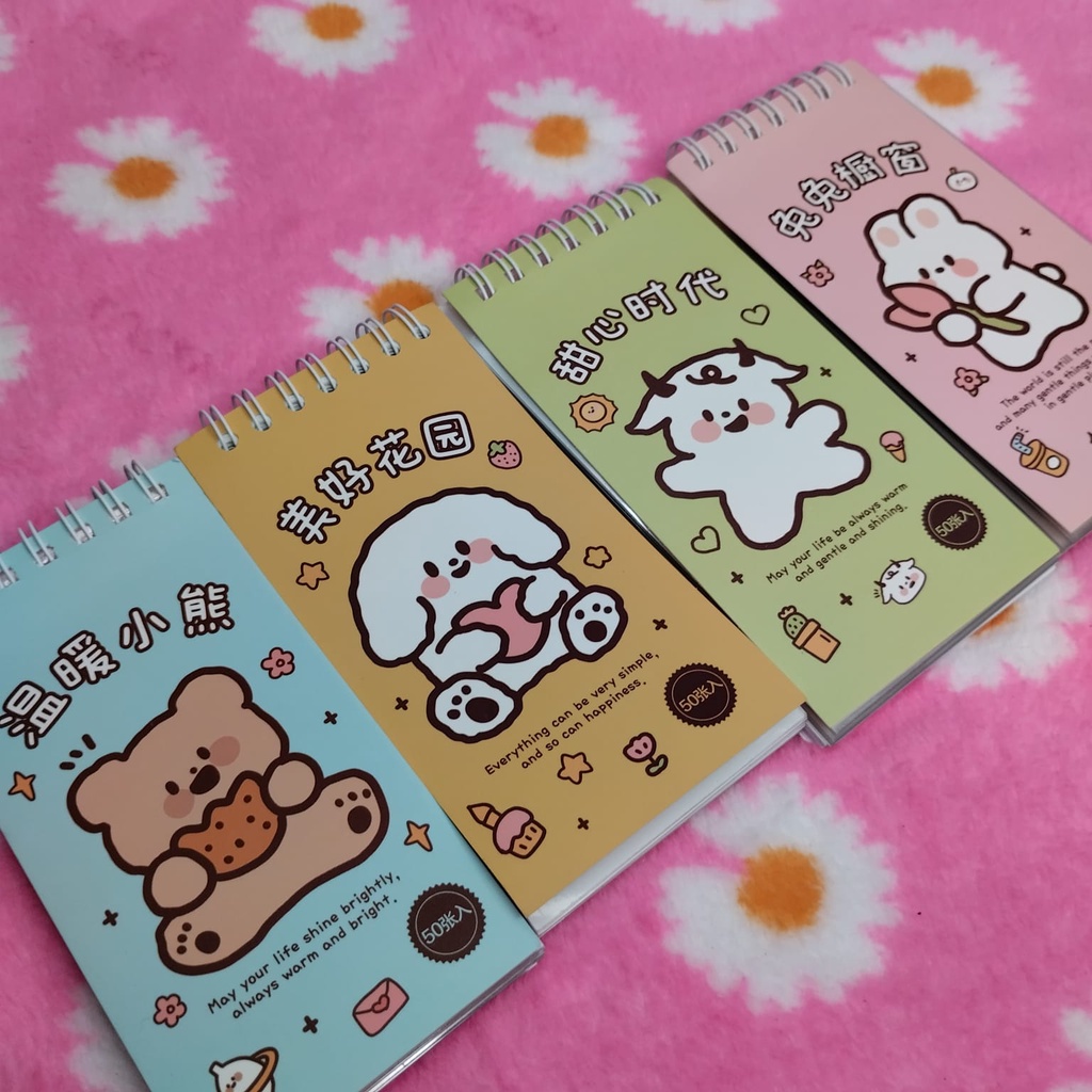 Buku Stiker Aesthetic Motif Karakter BINDER 50 PCS