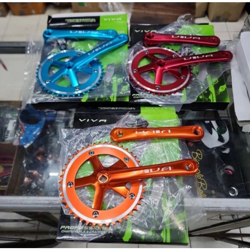 crank set fixie viva 42t BCD 130mm