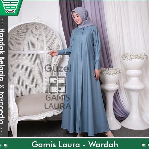 BAJU GAMIS LAURA GUZEL PREMIUM POLOS BAHAN KATUN TOYOBO ORIGINAL GUZEL