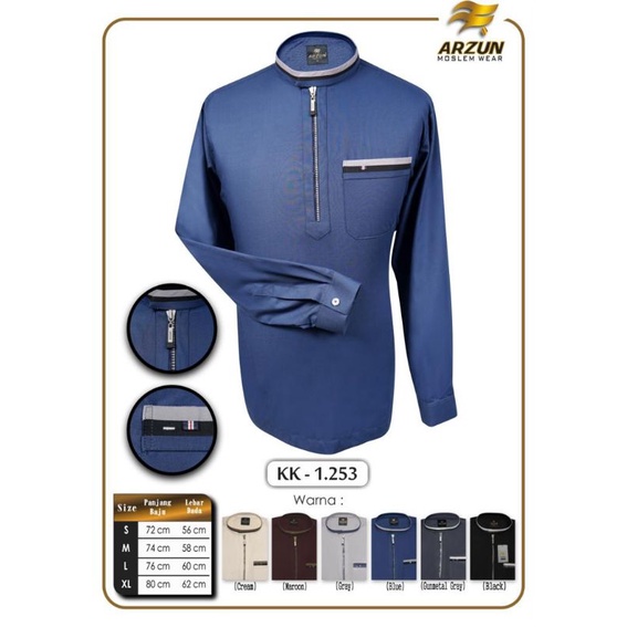 KEMEJA KOKO ARZUN // LENGAN PANJANG // ORIGINAL PRODUCT