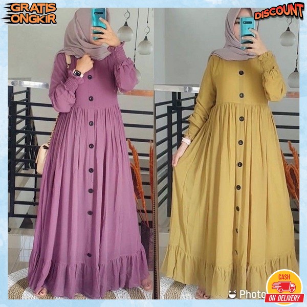 Gamus Ibu Ibu Maxy Gamis Wanita Muslim Dres Korea Fashion Muslim Muslimah Pakaian Muslim Remaja Dree