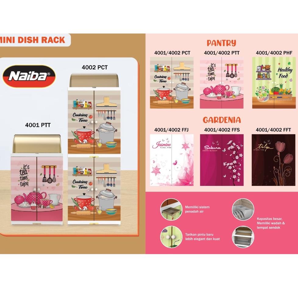 BIG SALE RAK PIRING PLASTIK TEMPAT PENYIMPANAN MAKANAN MINI DISH RACK NAIBA