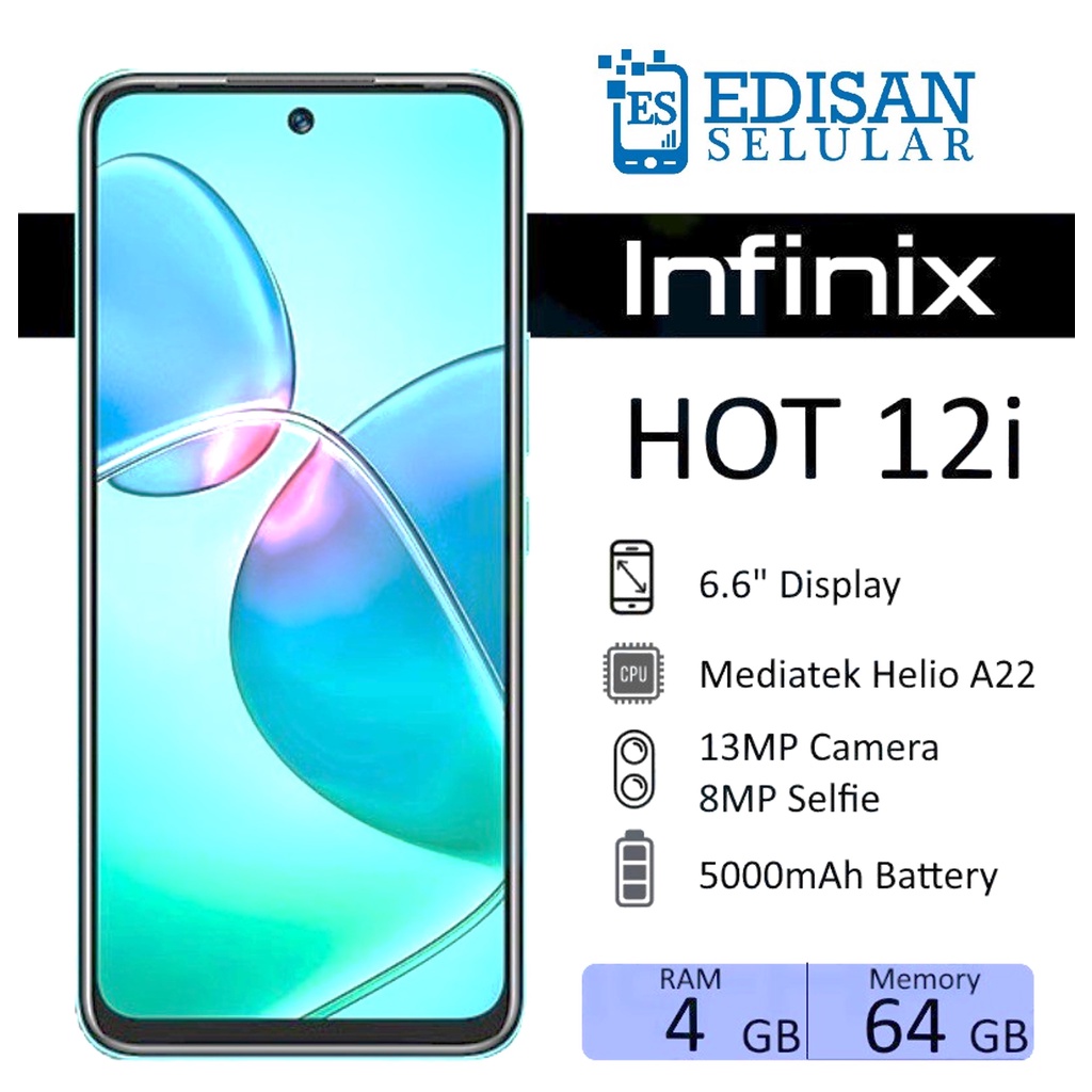 Infinix Hot 12i 4/64 GB Garansi Resmi