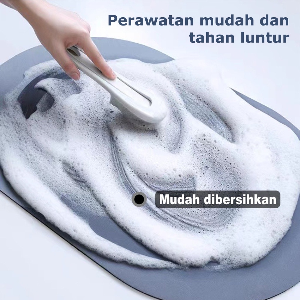 Keset Batu Kamar Mandi Motif Karakter Ukuran 60cm x 40cm Keset Viral Keset Kaki Kamar Mandi Nyerap Air Anti Bakteri Premium Anti Slip Termurah D2A2