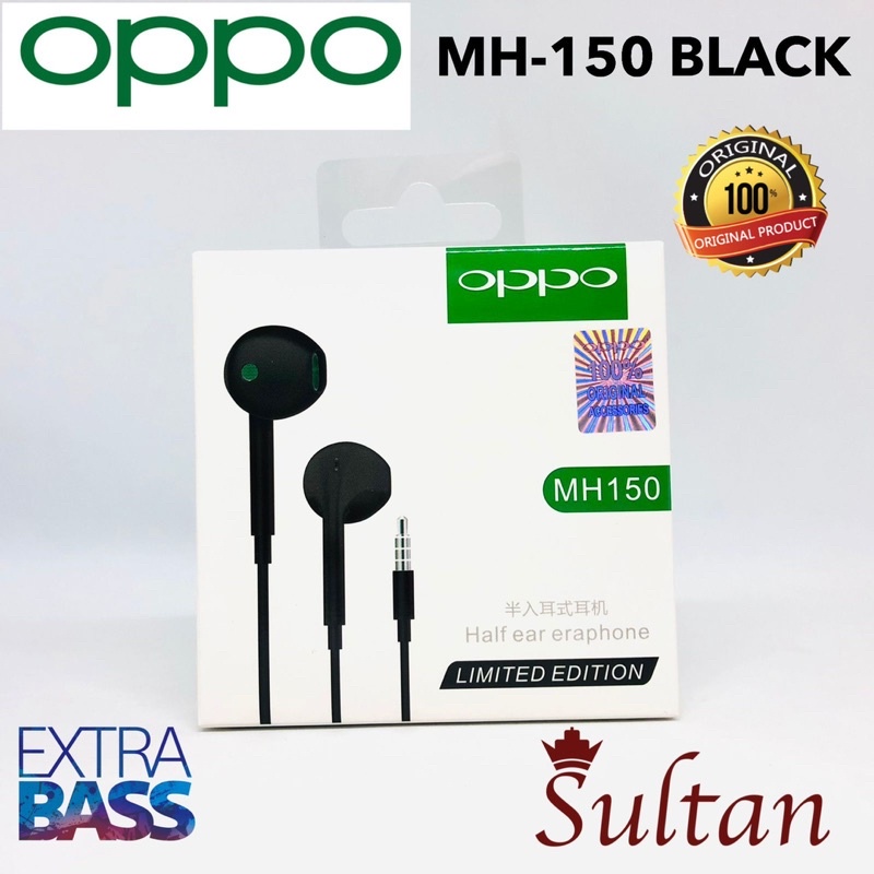 HANDSFREE OPPO MH150 BLACK EDITION EXTRA BASS PROMO by smoll