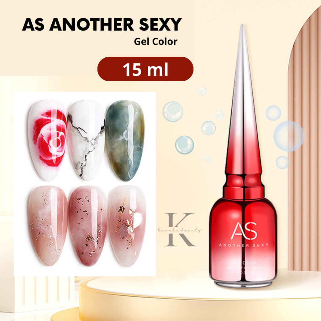 AS ANOTHER SEXY GEL COLOR/Base Coat /As Blooming Gel/  Top Coat / Matte Top Coat 15ml