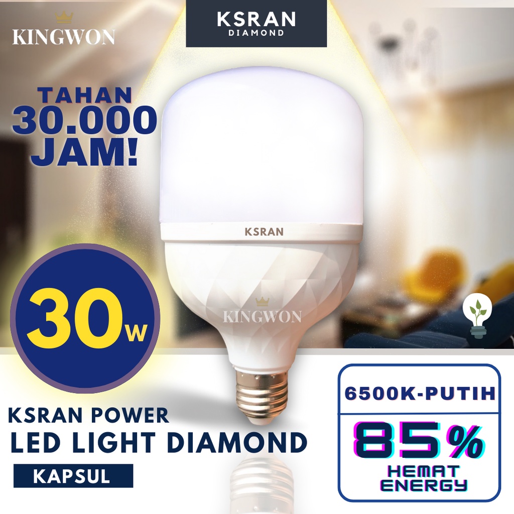 LAMPU LED 30 WATT JUMBO TABUNG/ LAMPU BOHLAM KAPSUL SUPER TERANG CAHAYA PUTIH E27 MURAH BERKUALITAS