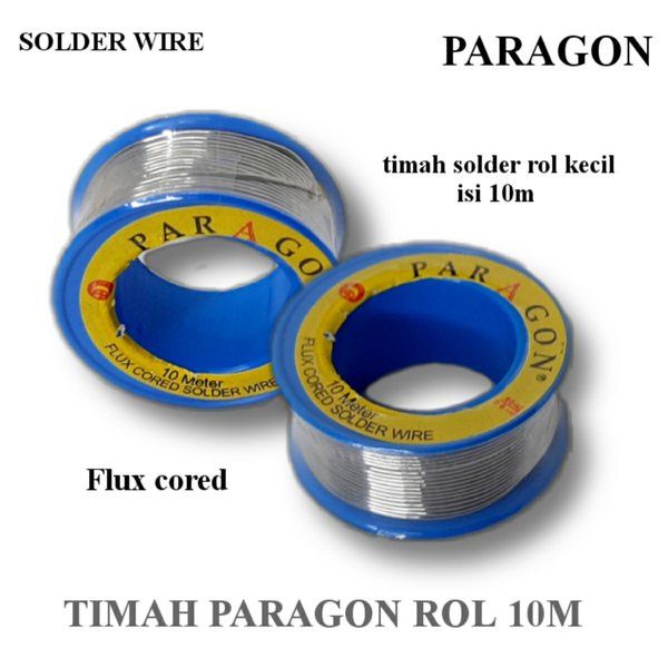 Timah Solder kecil 10 meter 0.8 mm Paragon solder wire