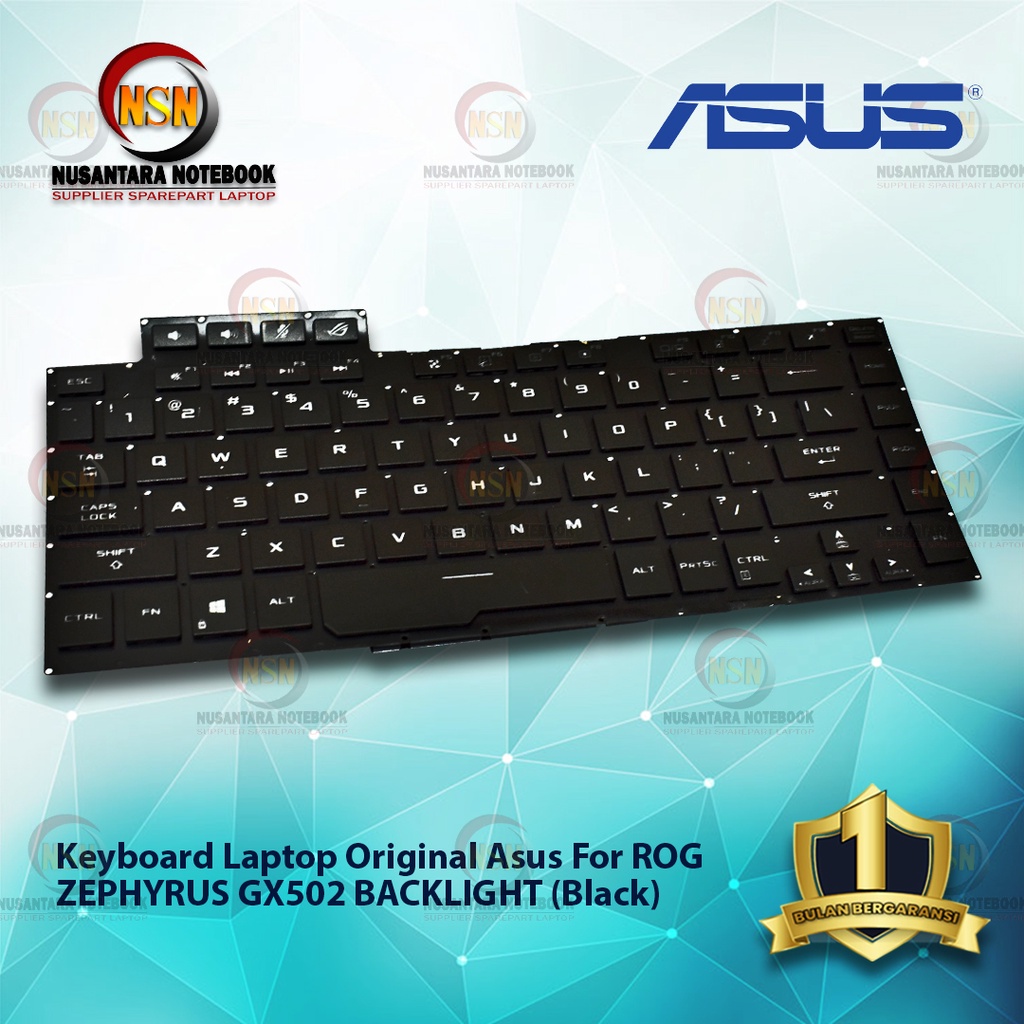 Keyboard Original Laptop Asus For ROG ZEPHYRUS GX502 Backlight BLACK