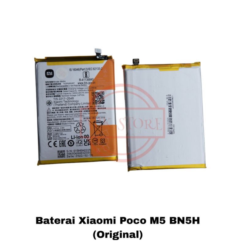 BATRE BATERAI BATTERY XIAOMI POCO M5 BN5H ORIGINAL