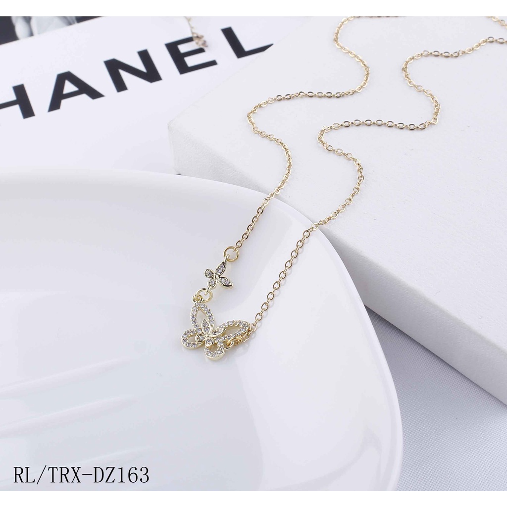 Kalung Titanium Permata Perhiasan Cantik Fashion Jewelery 486/163/054