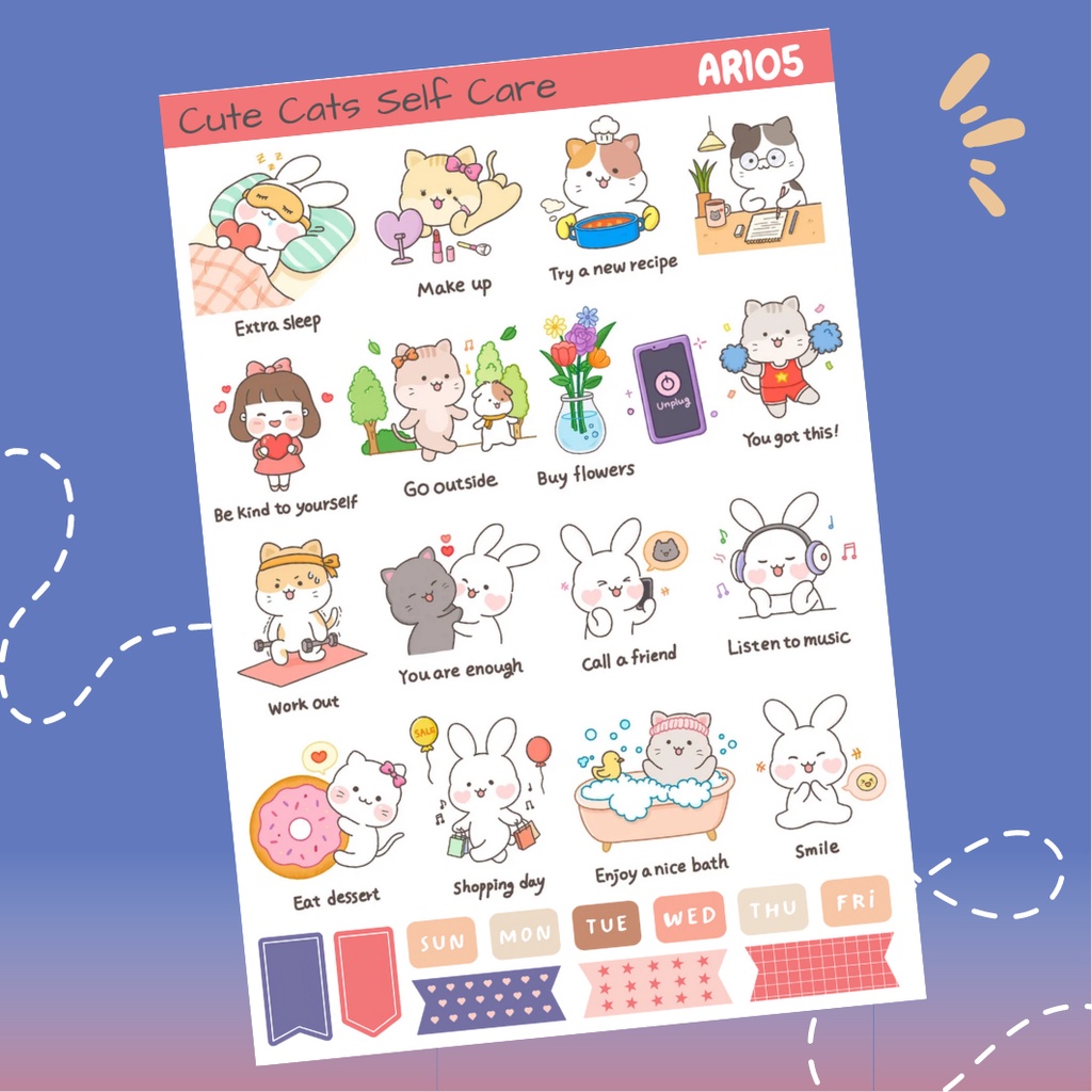 

[DOKI] Stiker Dekorasi Lucu / Sticker Journal / Stiker Aesthetic Memo Sticky Notes Journal Scrapbook Planner - AR105