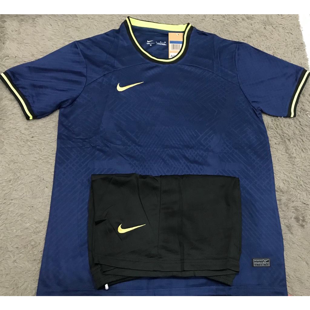 SETELAN BAJU FUTSAL SEPAK BOLA BIRU POLOS GRADE ORI IMPORT