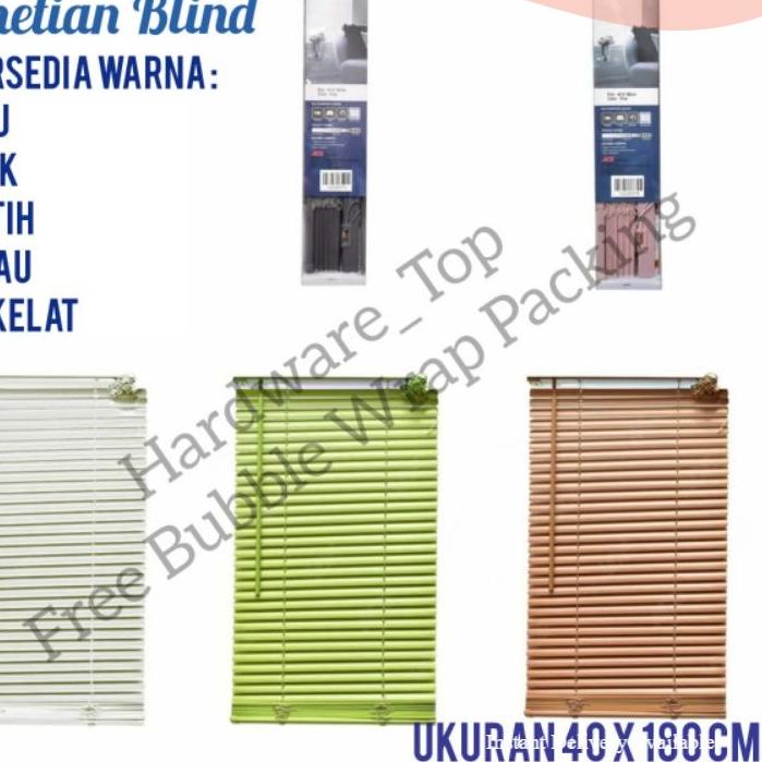 ❅ cm KRIS Forhome Tirai Gulung PVC / Kerey PVC / gorden / Tirai / Venetian Blinds ➶