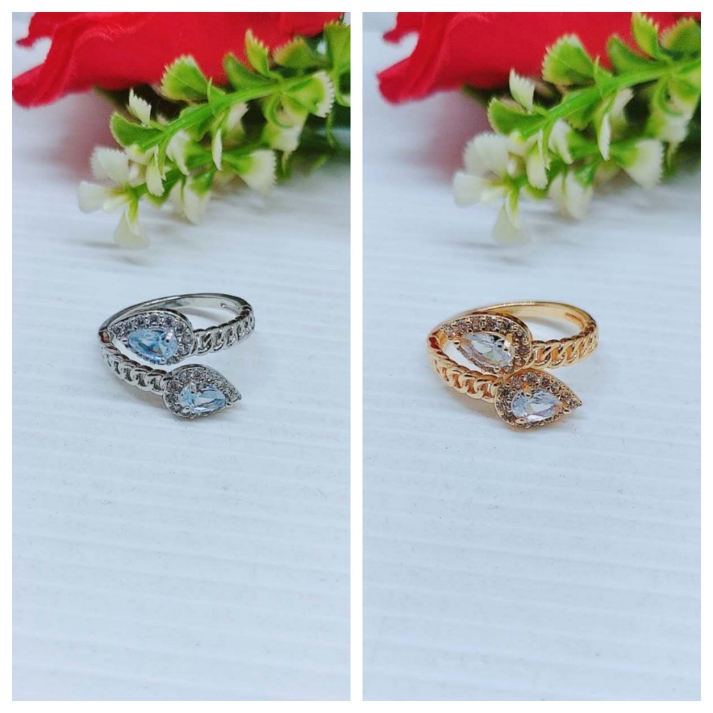 Cincin Xuping Permata Full Lapis Emas Perhiasan Fashion 3119/3120