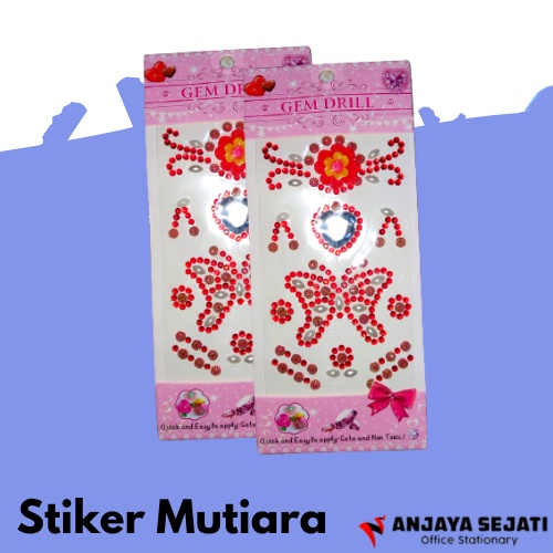 

Stiker Mutiara | Stiker Tempel Mutiara | Per 2 set