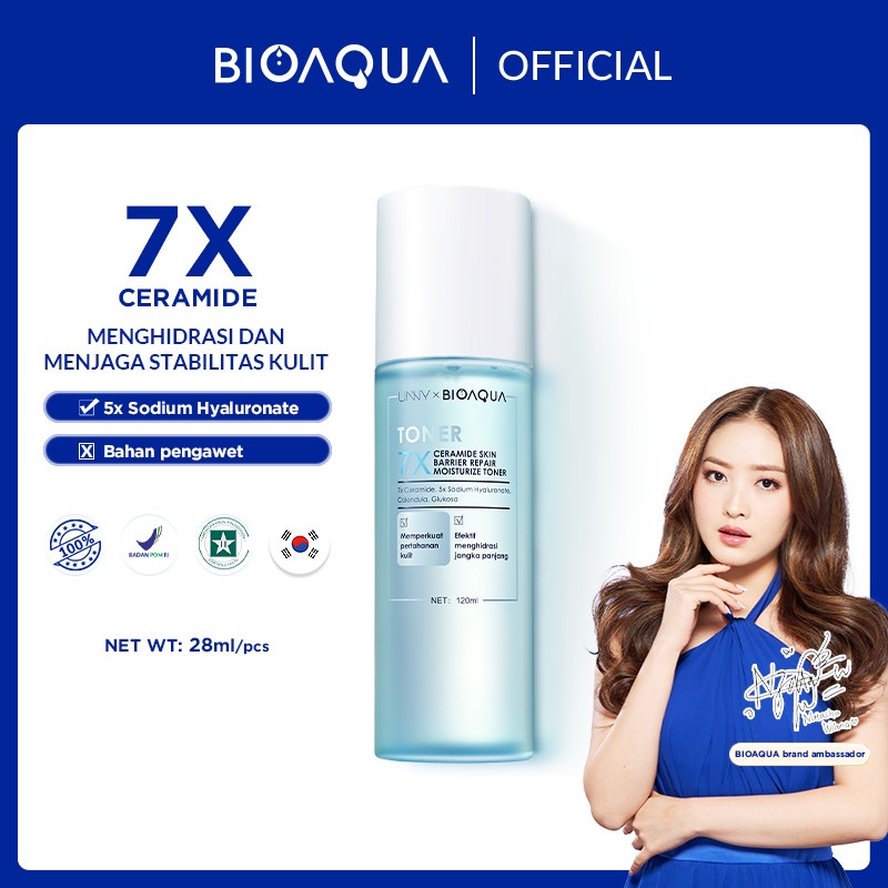 ✨ AKU MURAH ✨ BIOAQUA TONER 7X Ceramide Skin Barrier Repair Moisturize / Toner 120 ML BPOM