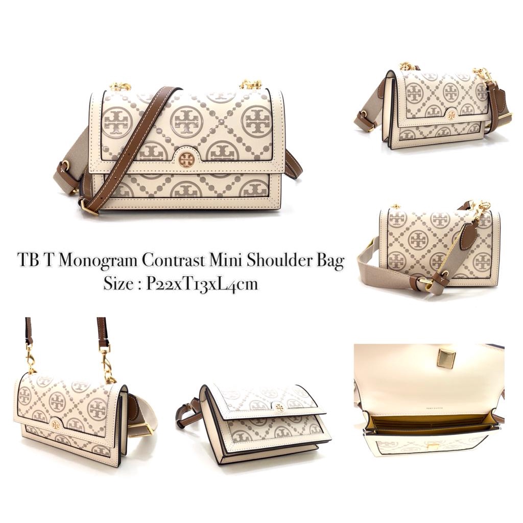 Mini Shoulder Bag Tb Monogram Contrast