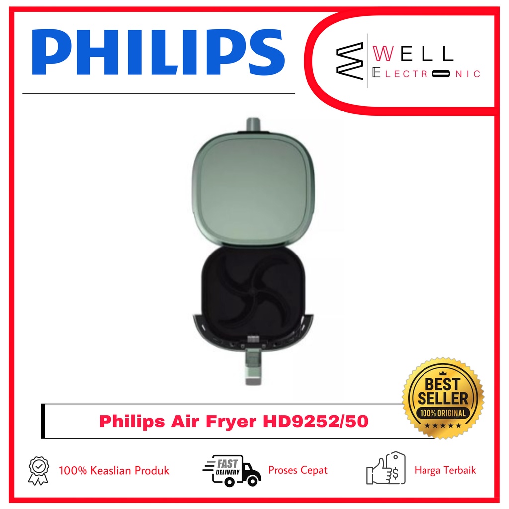 Philips Air Fryer Spectre HD9252/50 HD 9252 Digital Airfryer - Hijau