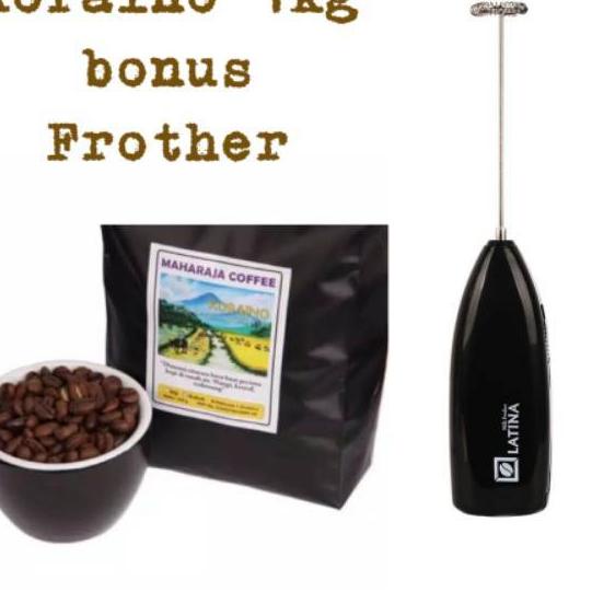 

✵ Kopi Arabika & Robusta Blend KORAINO 1kg Kopi Rakyat Sangrai + Bonus 3323 Milk Frother ☟