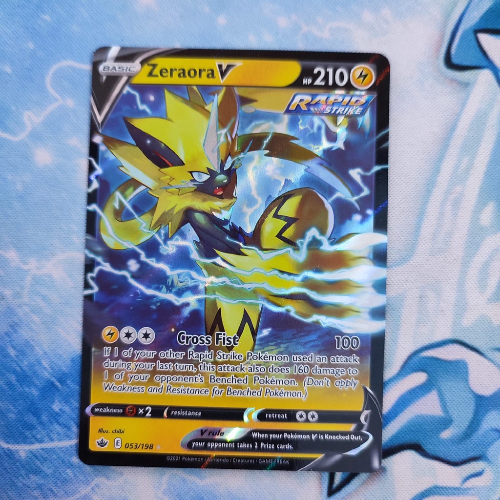 pokemon english zeraora v 053/198 Ultra Rare original