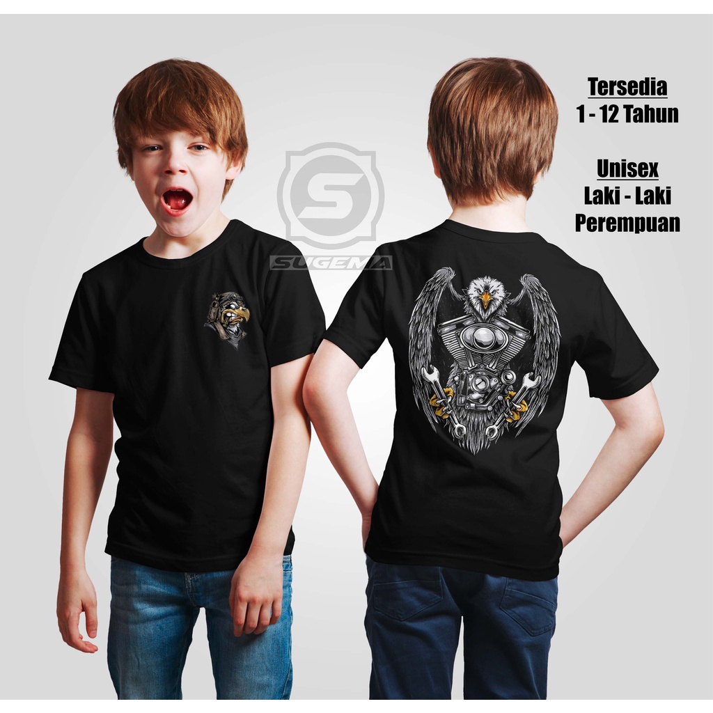 Kaos Anak Bikers society artwork