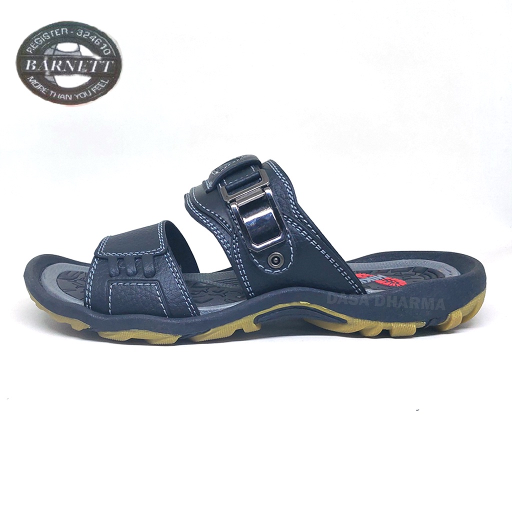 Sandal Barnet Hiking Max Slop Bapak Bapak Kondangan Pria Hitam Size 39 - 42