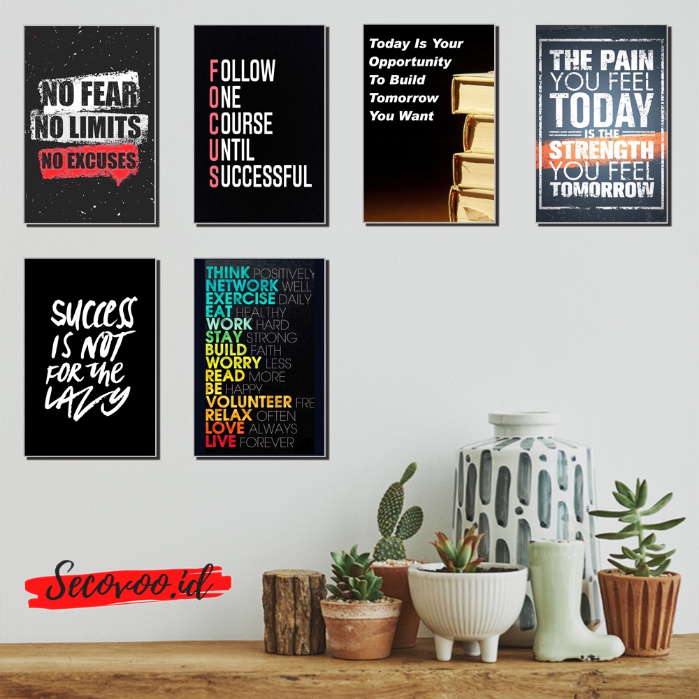 Dekorasi Hiasan Dinding Wall Decor Rumah Pajangan Kamar Poster 20x30 Motif Quotes Aesthetic Grafity 