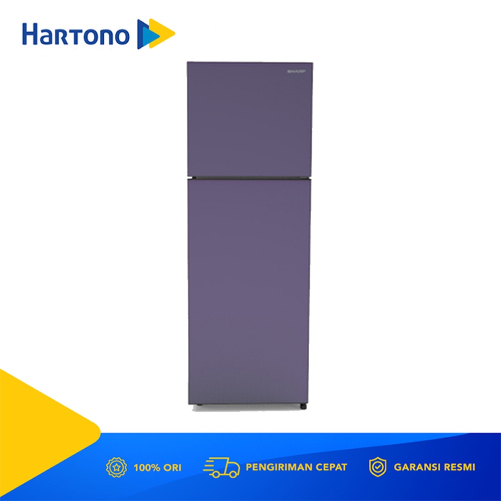 Sharp Kulkas 2 Pintu Kecil Small 2 Door Refrigerator SJ326XGCP