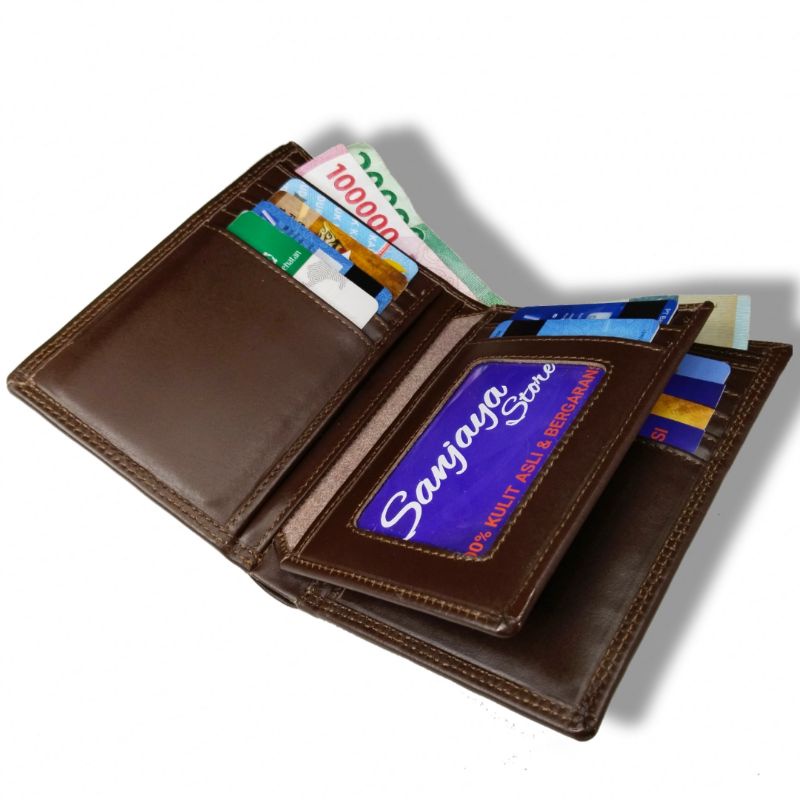 Dompet 100% Full Kulit Asli Luar Dalam Full up Model 3/4