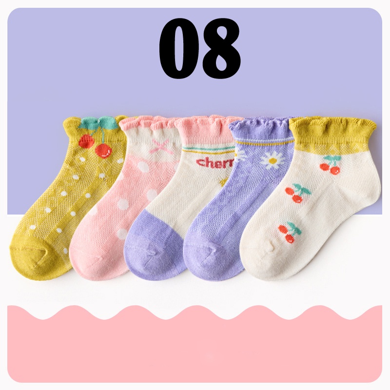 PROMO 12.12 PUNCAK Okaybaby B264 Kaos Kaki Anak Perempuan (Harga Tercantum Itu Per 1 Pasang) Motif Terbaru Karakte Lucu 1-9 Tahun