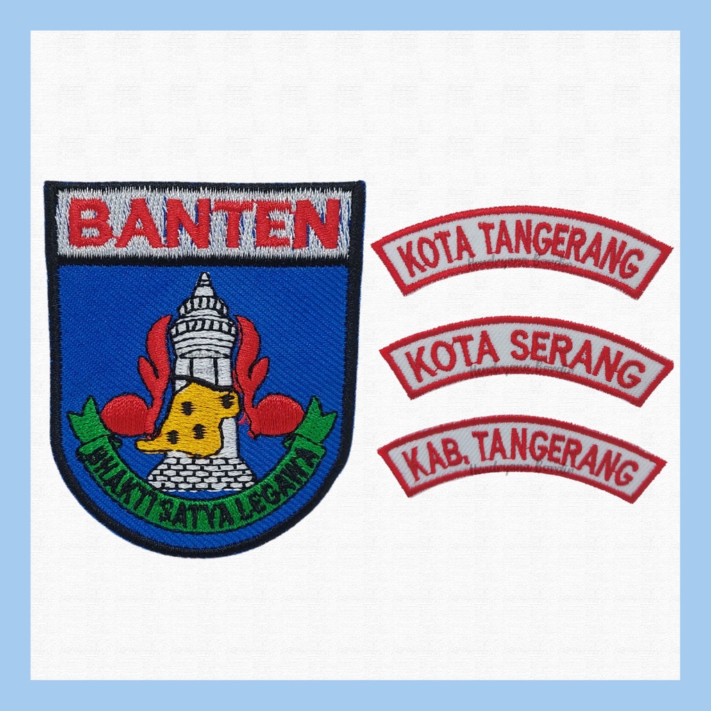 Bordir Logo Kwarda Banten / Lokasi Kota Tangerang / Kota Serang