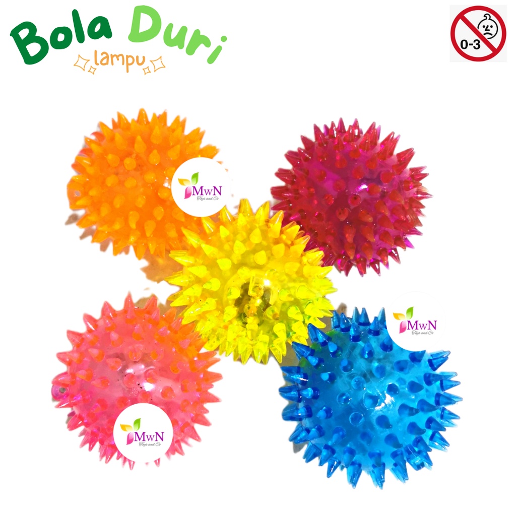 mwn.toys Bola Duri Bunyi / Flashing Spiky Ball