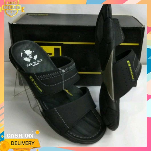 Sandal Kulit Pria Asli Terbaru 2023 Keren Slop Kekinian Empuk Sepatu Santai Slip On Untuk Buat Jalan