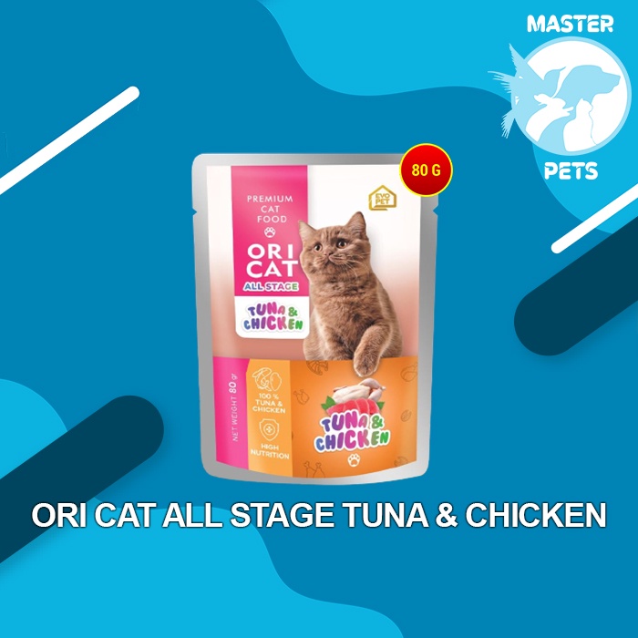 Makanan Basah Kucing Ori Cat Pouch All Stage WetFood 80GR