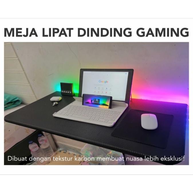 Meja Lipat Dinding Gaming / Folding Table / Meja Laptop Dinding Lipat Deririsya