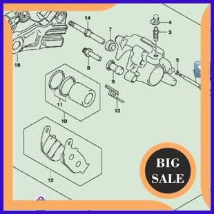 tools Karet Tutup Baut Kaliper Belakang-Plug Pin Suzuki GSX 150 Original SGP 140ZZ3