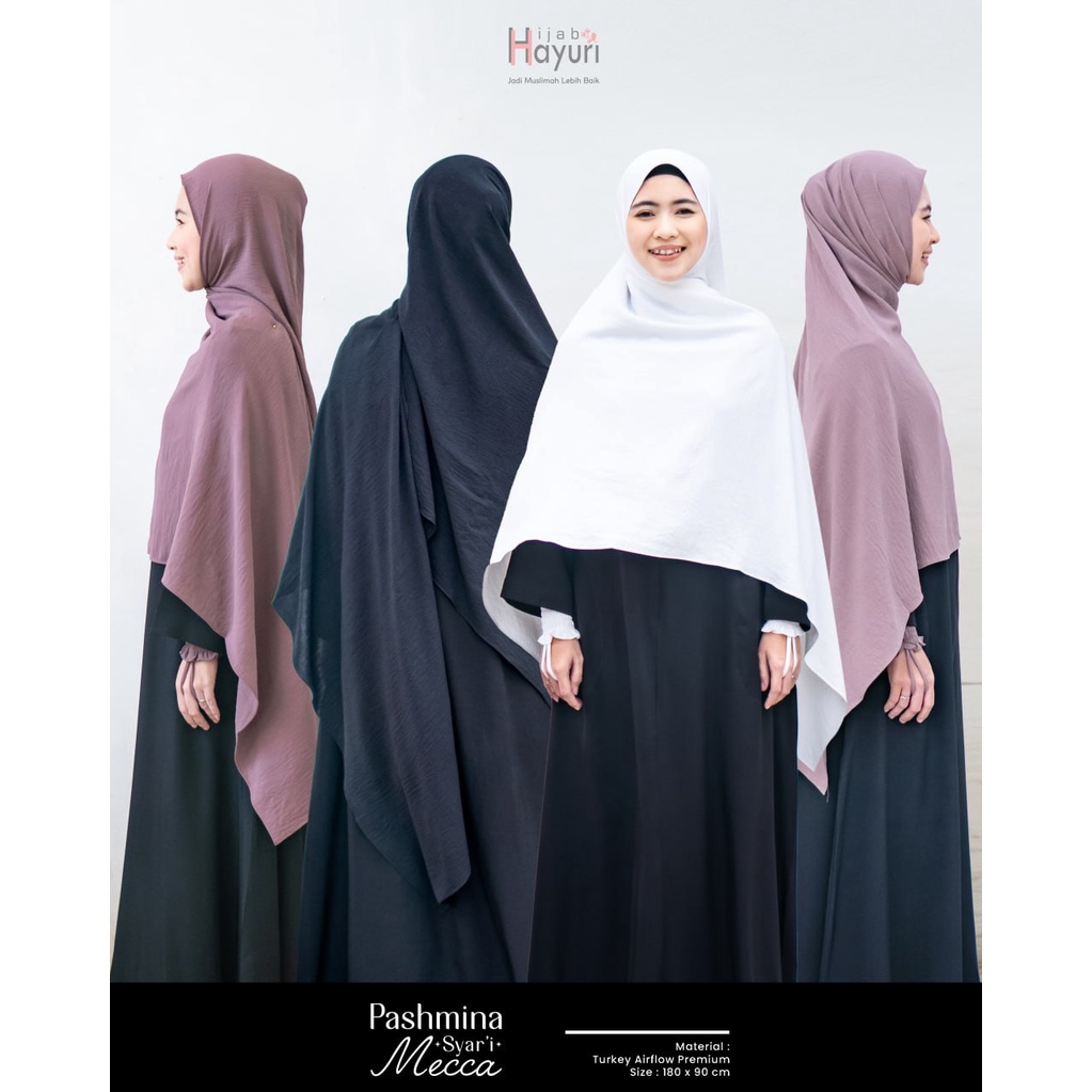 HIJAB HAYURI PASHMINA SYARI MECCA