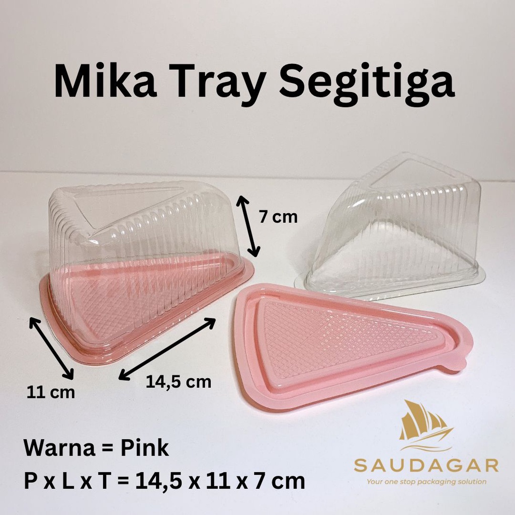 Mika Kue Tart Segitiga / Tray Slice Cake Segitiga