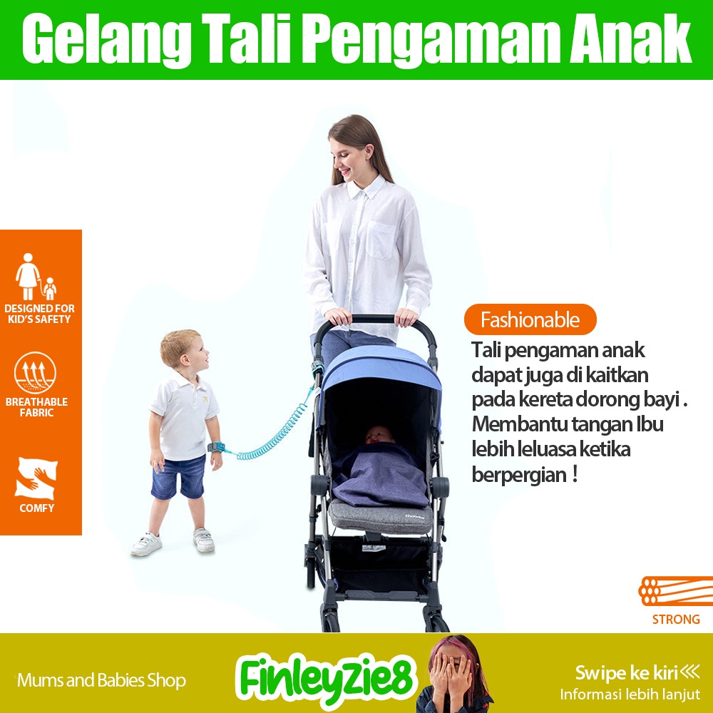 Child Anti Lost Strap / Gelang Tali Pengaman Anak / Child Safety /Anti hilang tali SS 1.5m~3m