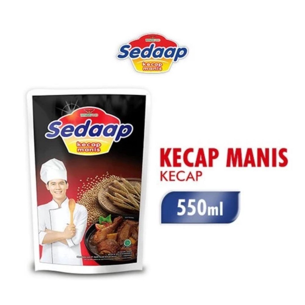 

Kecap Manis Sedaap 550ml Kemasan Pouch