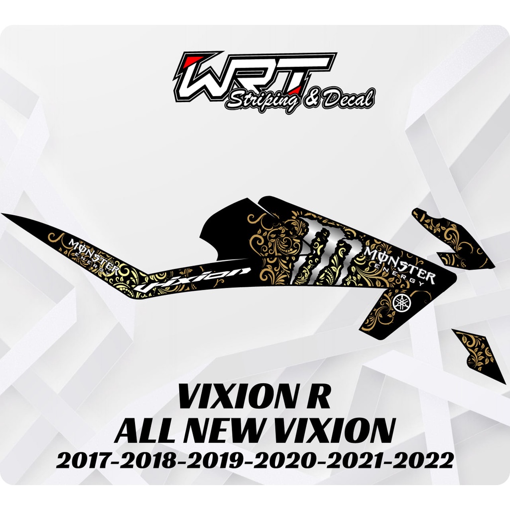 Striping Stiker Decal Vixion R All New 2017 2018 2019 2020 2021 2022 2023 Terbaru