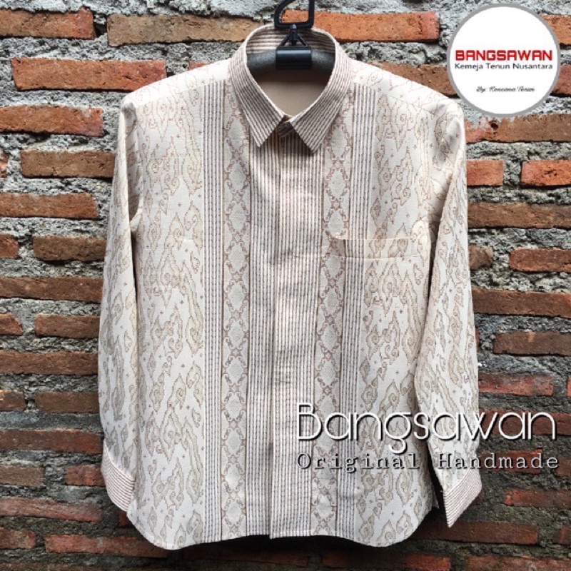 Kemeja Tenun Jayanagara Original Handwoven 027