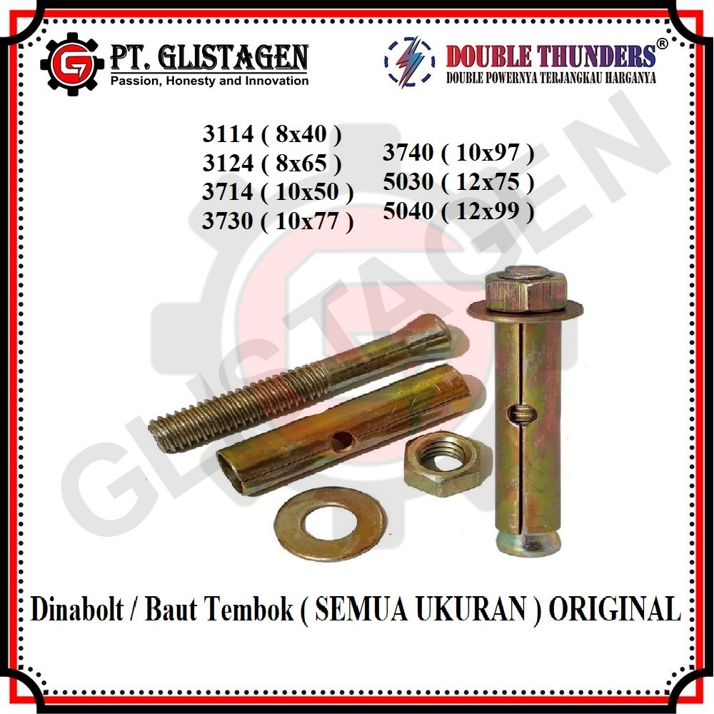 Dinabolt / Baut Tembok / Dynabolt Bracket ( Semua Ukuran ) ORIGINAL