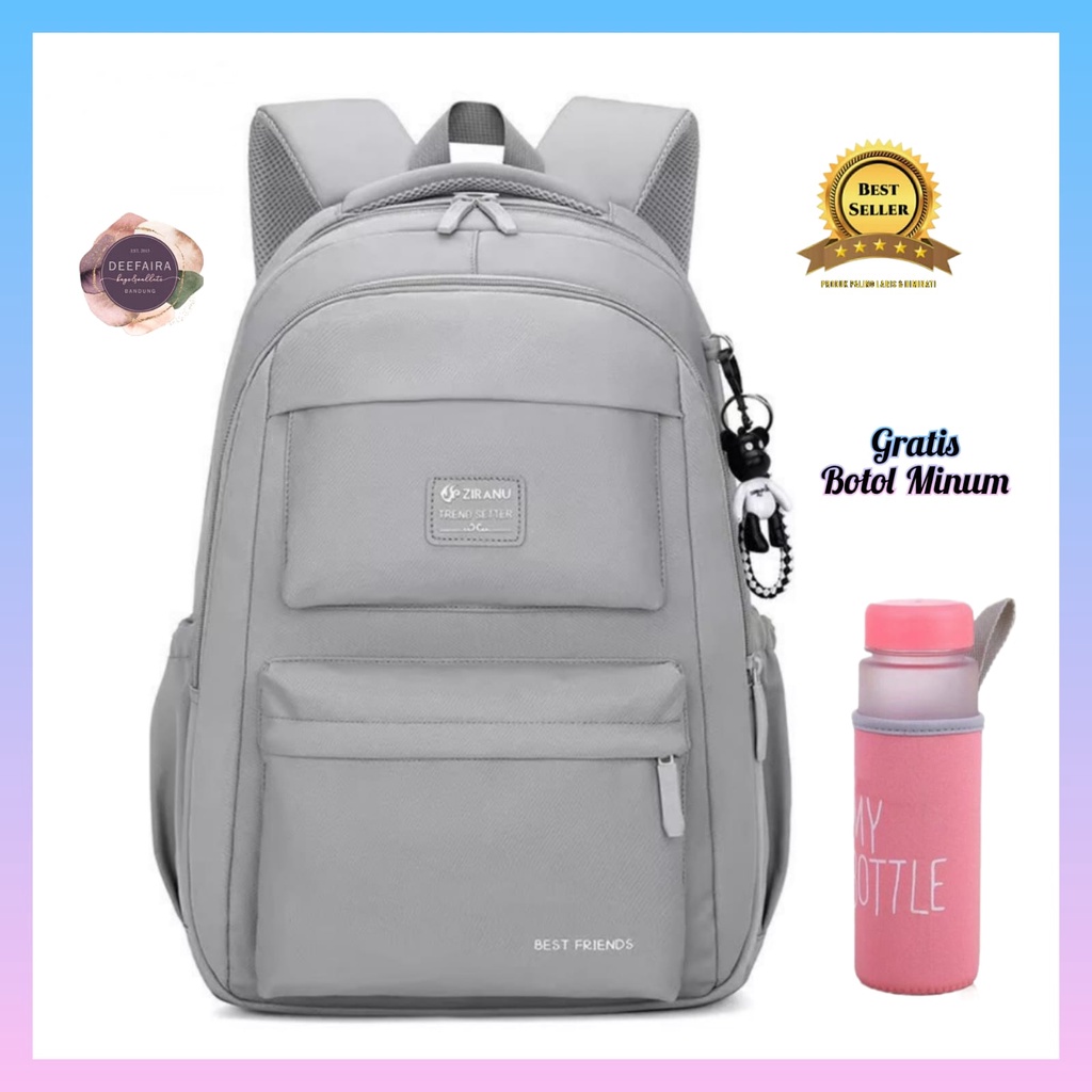 Tas Ransel Sekolah Anak Perempuan Motif Dsn1 Free Botol Minum Untuk Sd Smp Sma