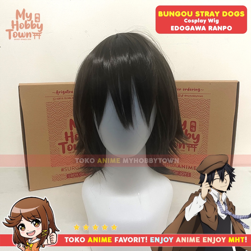 Rambut Palsu Wig Cosplay Anime Bungou Stray Dogs : Edogawa Ranpo