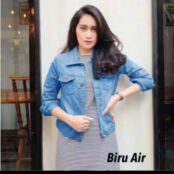 

Terlaris Jaket Jeans Aurora 3 Warna Fit To M Bahan Jeans