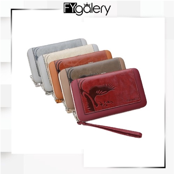 FYGALERY N2389 Dompet Panjang Wanita Forever Young Korea Style Woman Wallet Purse Kartu Polos Murah